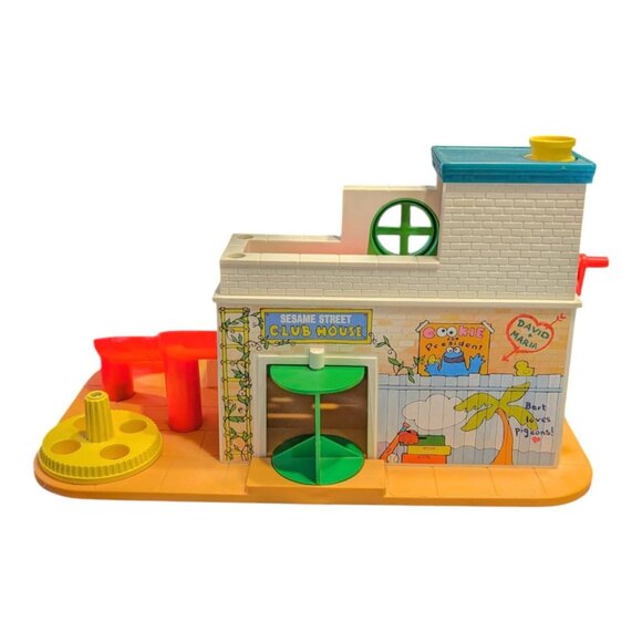 Vintage Fisher Price Little People Sesame Street Clubhouse #937 - Building Only - Picture 6 of 9